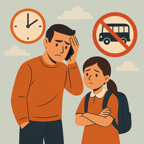 اگر تاکسی سرویس مدرسه نیامد، چه کنیم؟