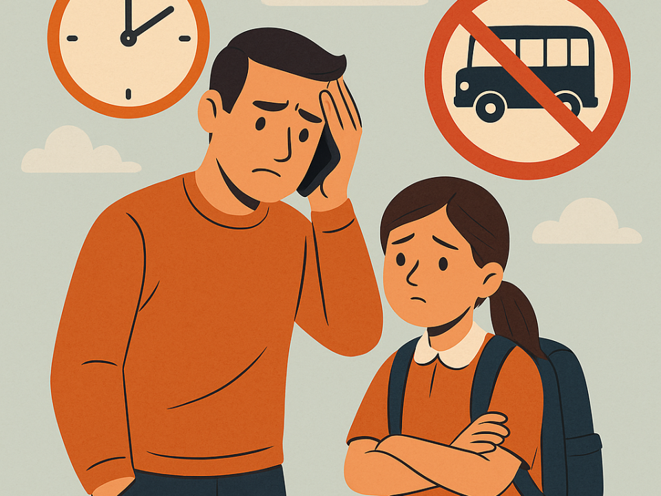 اگر تاکسی سرویس مدرسه نیامد، چه کنیم؟