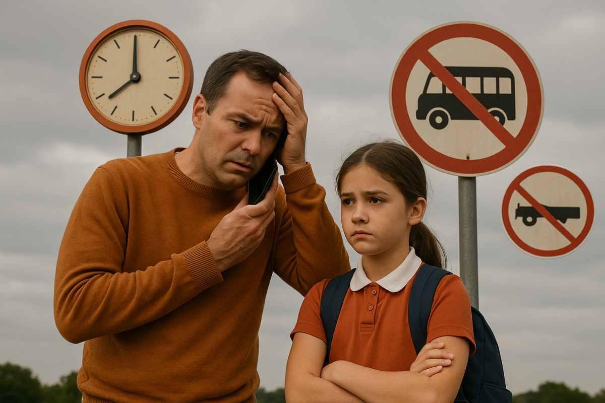 اگر تاکسی سرویس مدرسه نیامد، چه کنیم؟