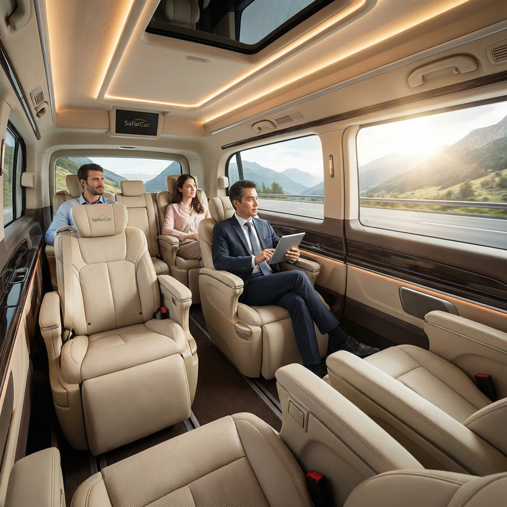 تصویر داخل کابین یا صندلی‌ها